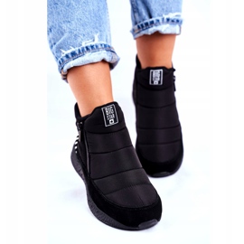 Botas esportivas femininas Big Star Black GG274470 branco preto 2