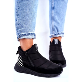 Botas esportivas femininas Big Star Black GG274470 branco preto 1