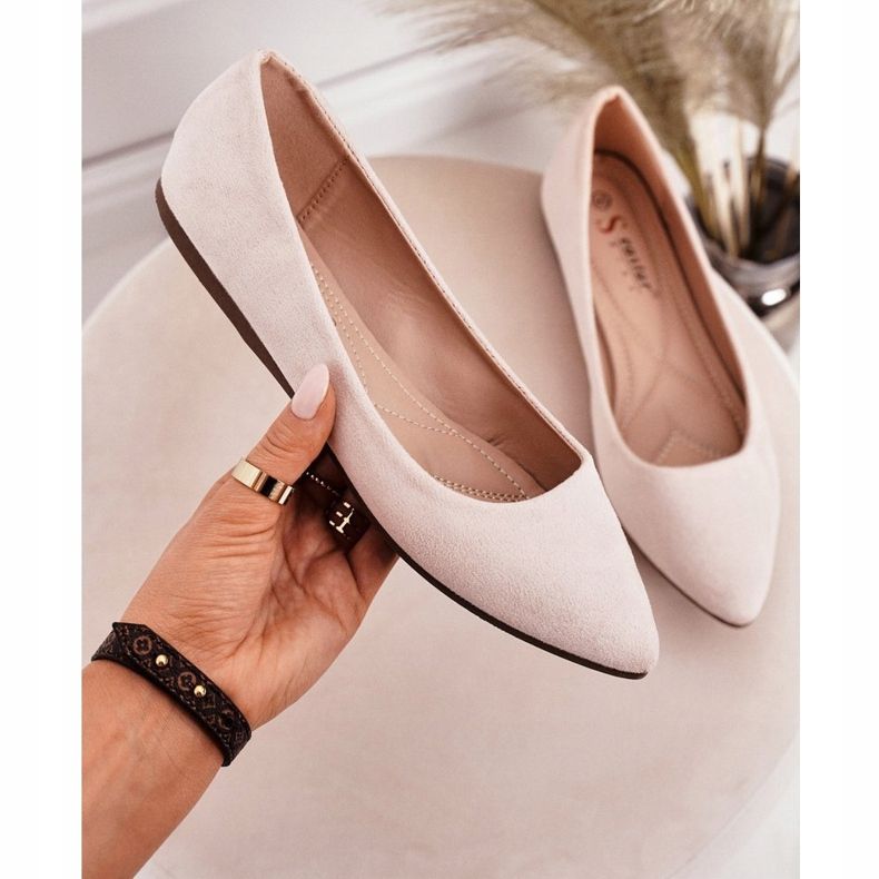 PS1 Delicate Ballerina In Spitz Suede Beige Dermeno bege 2