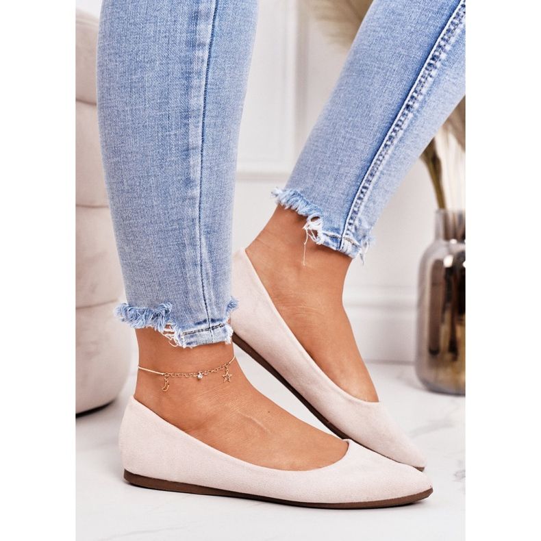 PS1 Delicate Ballerina In Spitz Suede Beige Dermeno bege 1