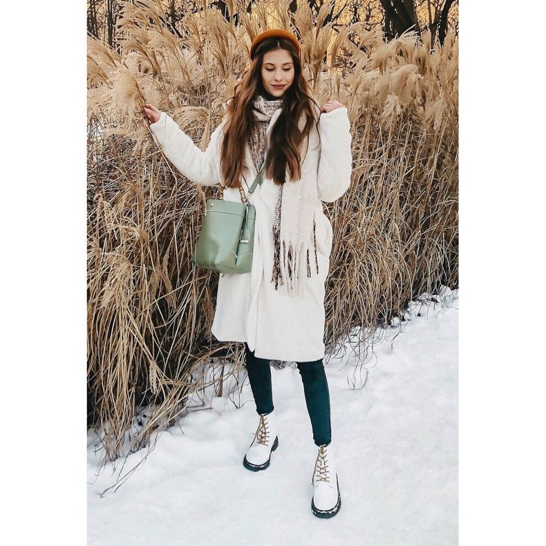 Botas femininas Botas de couro brancas GOE GG2N3057A branco 1