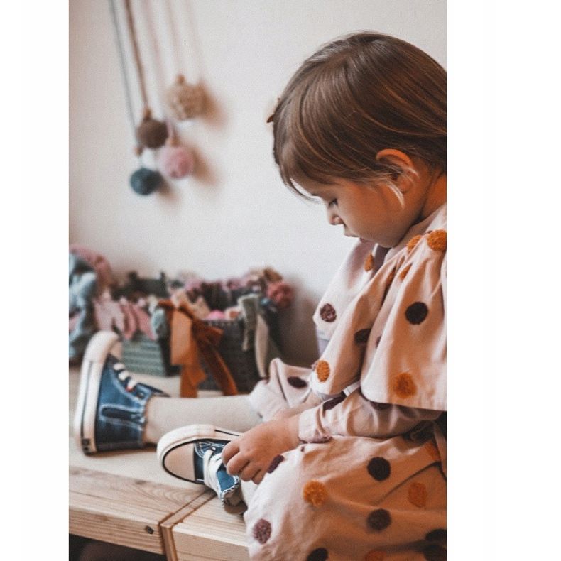 Tênis de cano alto infantil com zíper Big Star HH374085 Azul marinho preto 1