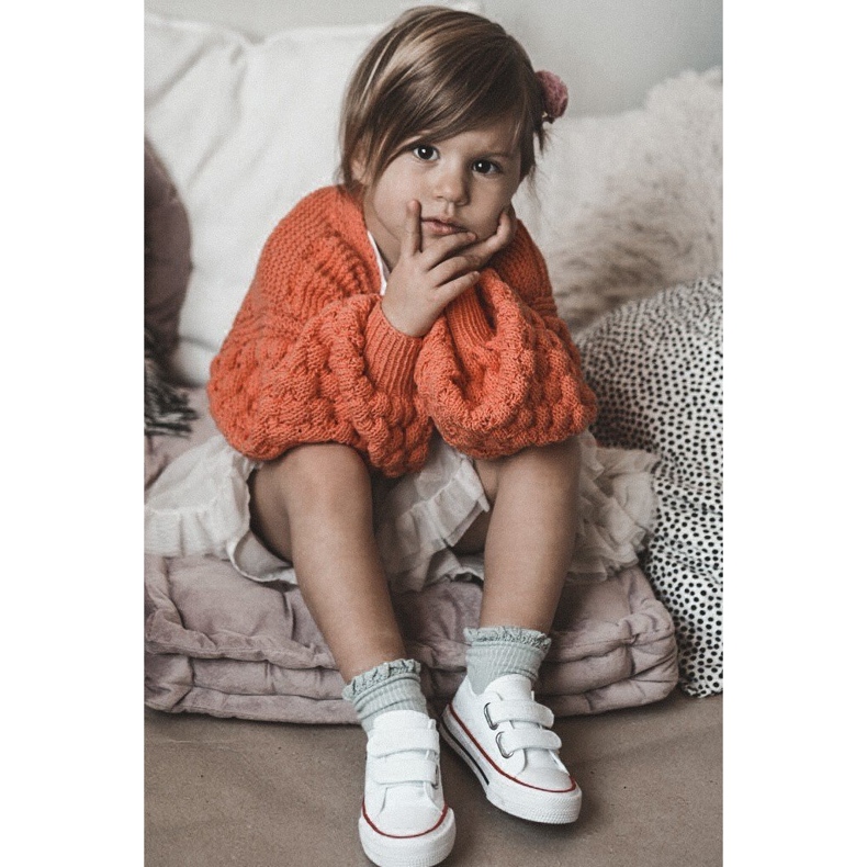 Tênis infantil com velcro Big Star HH374199 branco 1