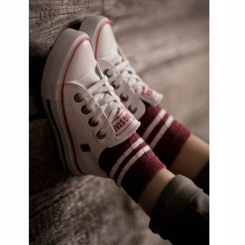 Tênis infantil clássico baixo Big Star HH374089 branco 1