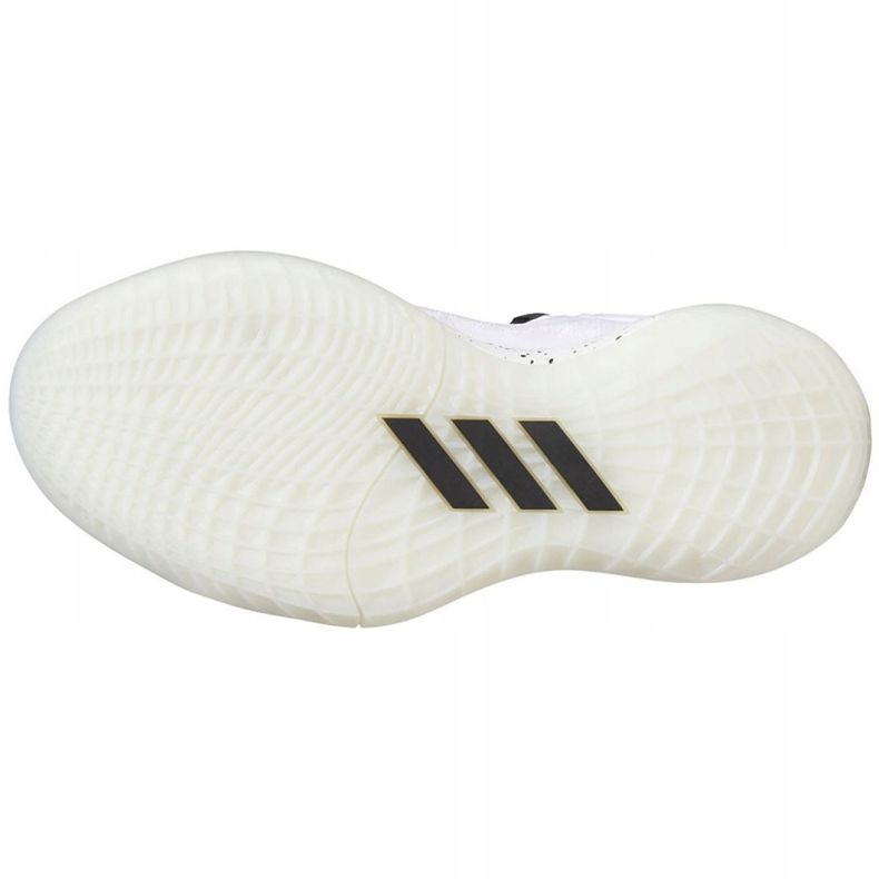 Tênis de basquete Adidas Harden Stepback 2 Jr FZ1545 branco, branco, preto branco 2