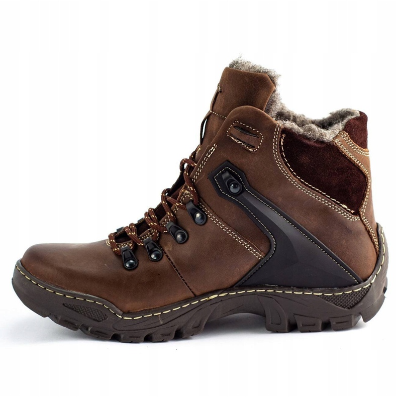 KENT Sapatos masculinos de inverno 119 marrom trekking castanho 1