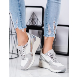 Tênis VINCEZA Wedge branco 1