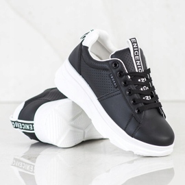 SHELOVET Sapatilhas no branco Nice plataforma preto 1