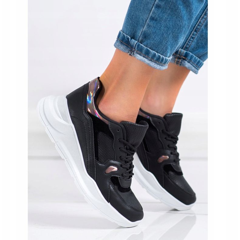 SHELOVET Tênis preto multicolorido 1