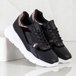 SHELOVET Tênis preto multicolorido 2