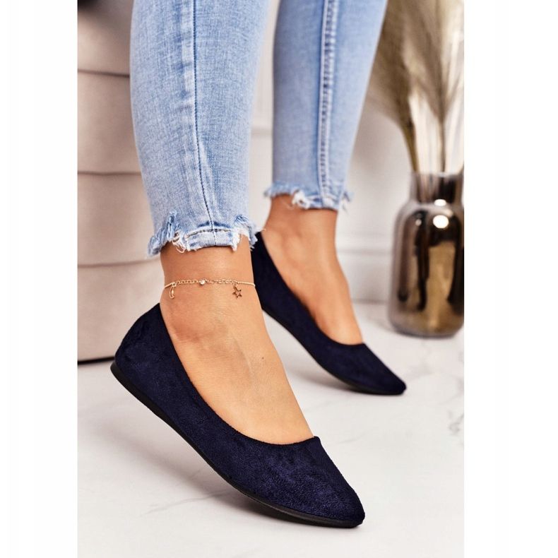 PS1 Delicate Ballerina In Spitz Azul Marinho Camurça Dermeno 1