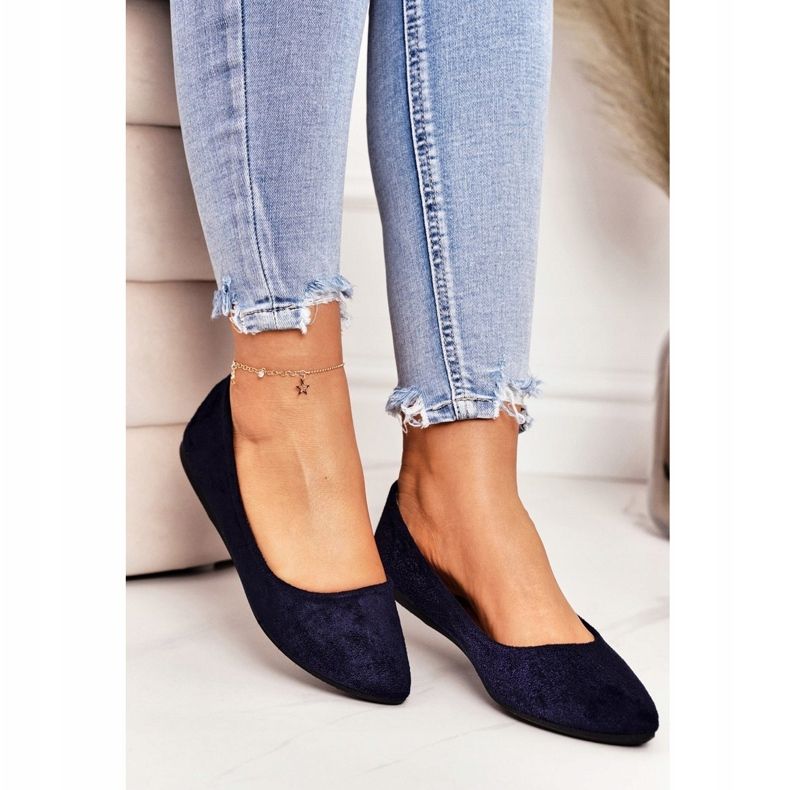 PS1 Delicate Ballerina In Spitz Azul Marinho Camurça Dermeno 2