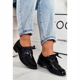 Sapatos laqueados femininos Laura Messi 2044 Preto 1