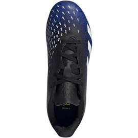Botas de futebol adidas Predator Freak.4 FxG Junior azul marinho-preto FY0626 1