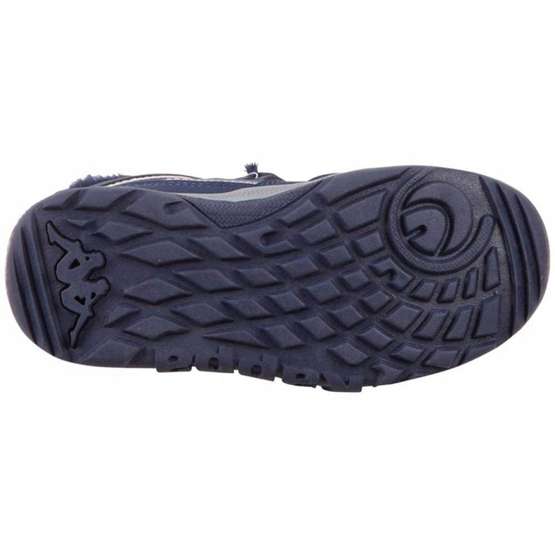 Sapatos infantis Kappa Cui Tex azul marinho-rosa 260823K 6722 9