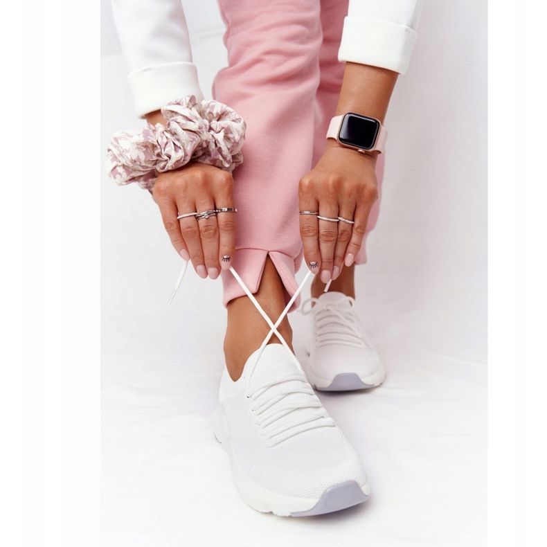 Sapatas esportivas femininas Big Star White DD274575 branco 1