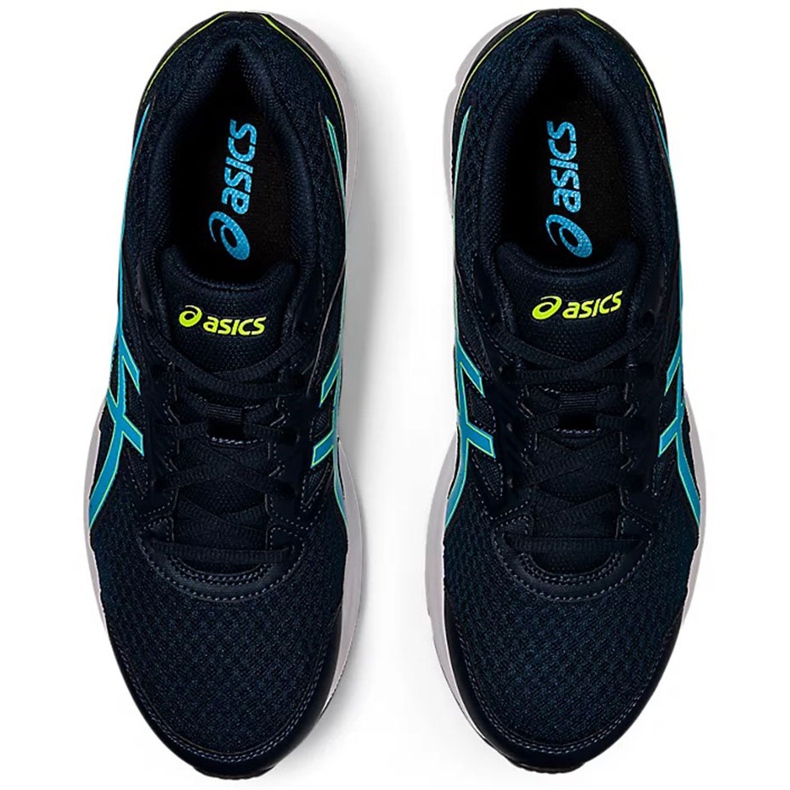 Sapatos masculinos Asics Jolt 3 azul marinho 1011B034 400 azul-marinho verde 1