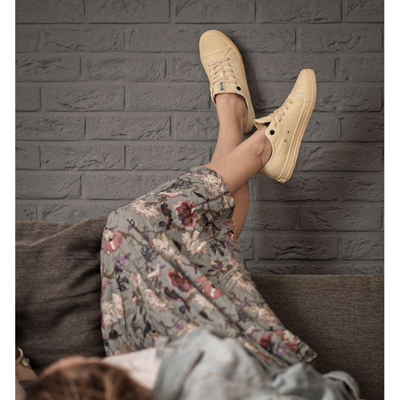 Tênis feminino Big Star Yellow DD274441 amarelo 2