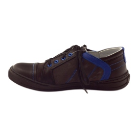 Sapato baixo preto com zíper Ren But 4292 azul 2