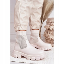 Meias Femininas Botas Workers White Stormy branco 2
