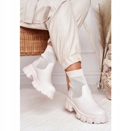Meias Femininas Botas Workers White Stormy branco 1