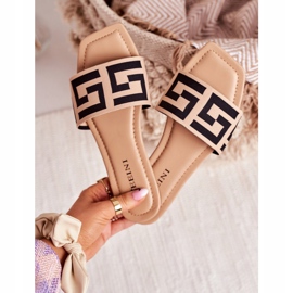 Pantufas Classic Beige Melinda Femininas bege preto 1