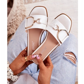 PS1 Chinelos elegantes femininos brancos Debbie 2