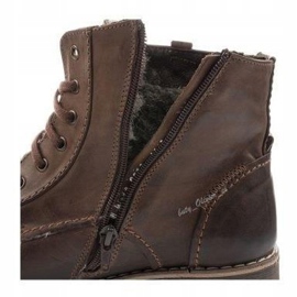 Mario Pala Botas masculinas com pele 312 marrom 4
