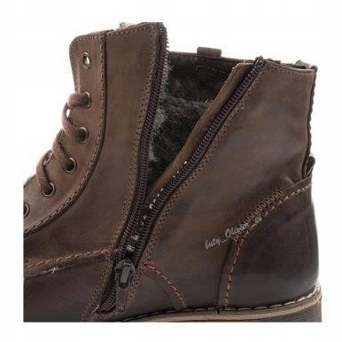 Mario Pala Botas masculinas com pele 312 marrom 4
