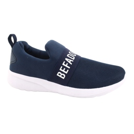 Sapatos juvenis Befado 516Q082 branco azul marinho 1
