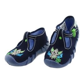 Calçados infantis Befado 110P388 azul marinho verde 3