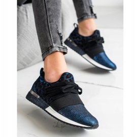 Kylie Tênis com estampa leopardo azul 1