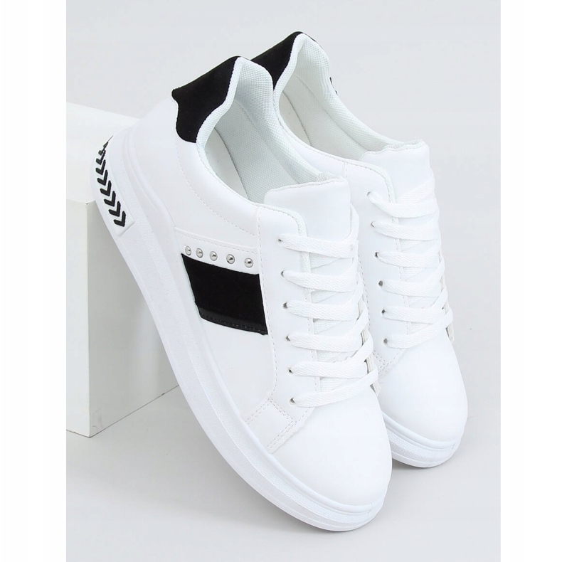 Tênis feminino branco LA129P BRANCO / PRETO 1