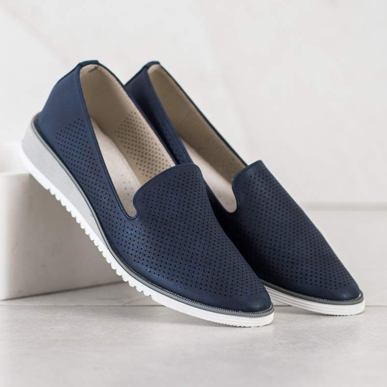 Goodin Senhores de couro a céu aberto azul 1