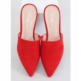 Chinelos de amêndoa vermelha MM-799 Vermelho 1
