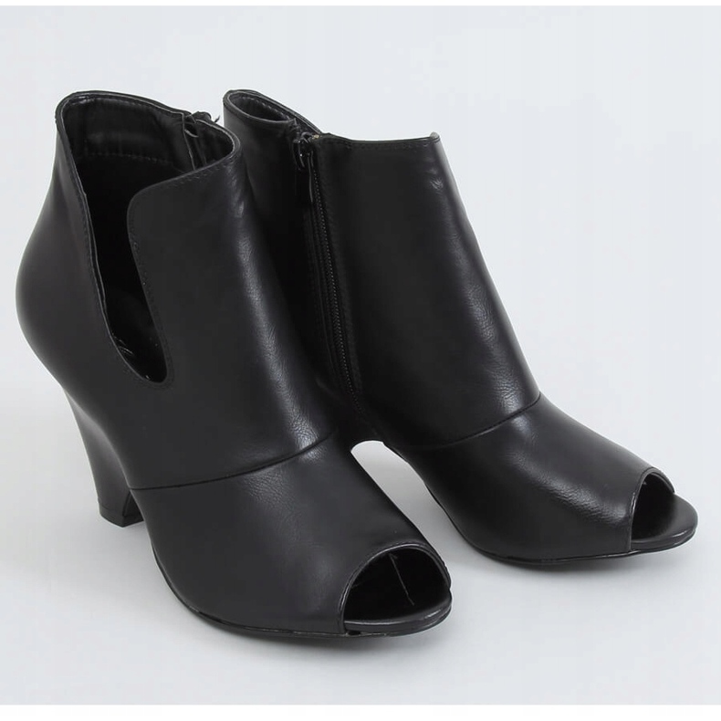 Botas de grife open toe black 9380 Black preto 1