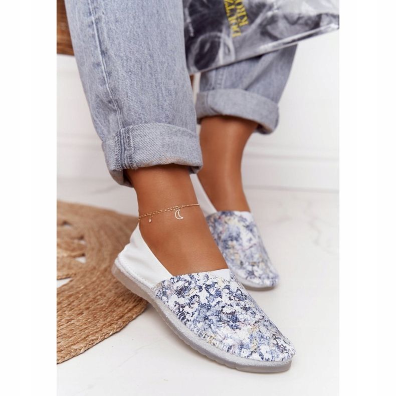 Feminino Couro Maciejka Ballerinas Branco 01930-85 multicolorido 2