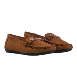 Mocassins femininos de camelo de Keyla marrom 1