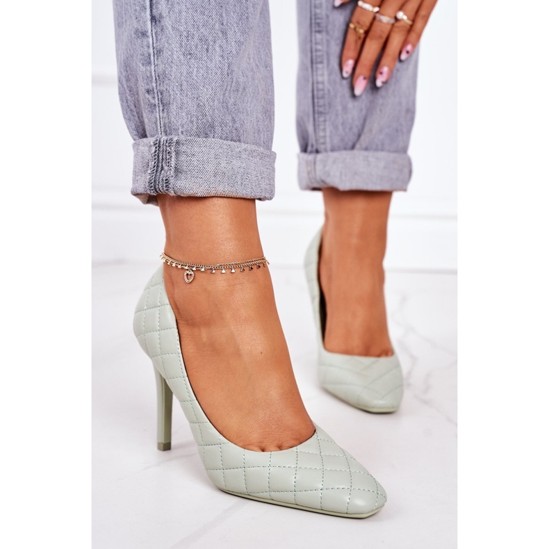 PS1 Elegant Green Acolchoado Stilettos Rosanna verde 1