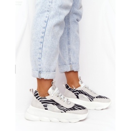 Calçados Esportivos Femininos Lu Boo Sola Grossa Cinza Prove! 1