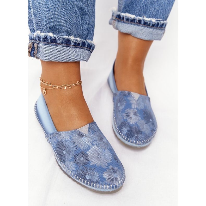 Feminino Blue Ballerinas Maciejka 01930-72 / 00-0 azul 2