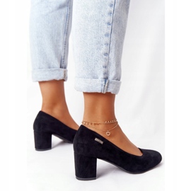 Bombas de camurça em barra preta Sergio Leone preto 1