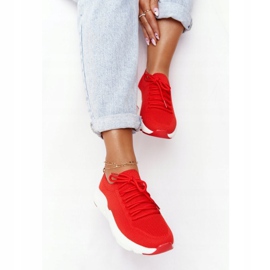 Calçados esportivos femininos com deslizamento Big Star DD274580 vermelho 1