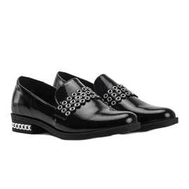 Sapatos lacados pretos femininos Jamie 1