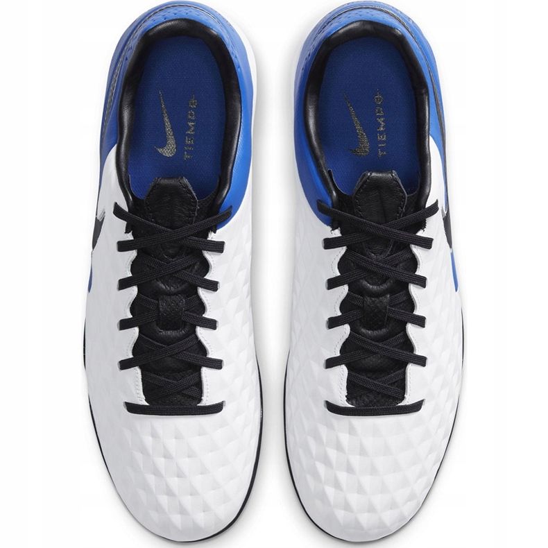 Chuteiras Nike Tiempo Legend 8 Pro Tf AT6136 104 azul branco 1