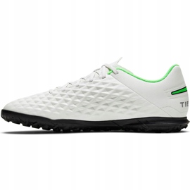 Chuteiras Nike Tiempo Legend 8 Club Tf AT6109 030 branco branco 1