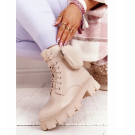 PS1 Botas Bege de Trabalhador na Plataforma Bege Sábado 2