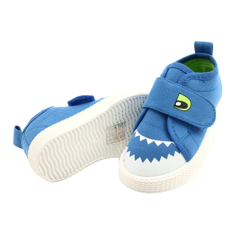 News Crocodilo de Tênis de Velcro Crianças 21dz26-3923 azul 3