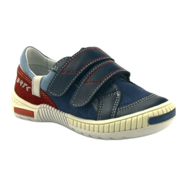 Sapatos de menino com velcro Bartek 85585 azul marinho vermelho 1
