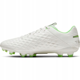 Chuteiras Nike Tiempo Legend 8 Pro Fg M AT6133 030 branco branco 1